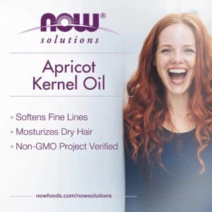 NOW Solutions, Apricot Kernel Oil, Hair Moisturizer, Rejuvenating Skin Oil, Softens Fine Lines, 4-Ounce - Image 4