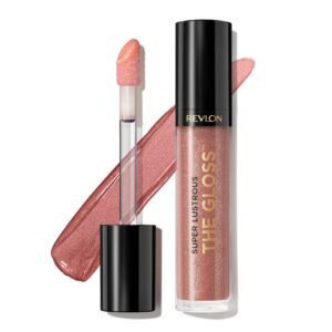 REVLON Lip Gloss, Super Lustrous The Gloss, Non-Sticky, High Shine Finish, 260 Rosy Future - Image 1