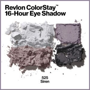 Revlon Eyeshadow Palette, ColorStay 16 Hour Eye Makeup, Velvety Pigmented Blendable Matte & Shimmer Finishes, 525 Siren, 0.16 Oz - Image 2