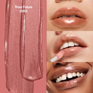 REVLON Lip Gloss, Super Lustrous The Gloss, Non-Sticky, High Shine Finish, 260 Rosy Future - Image 2