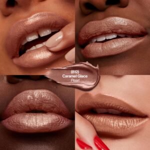 REVLON Lipstick, Super Lustrous Lipstick, Creamy Formula For Soft, Fuller-Looking Lips, Moisturized Feel in Nudes & Browns, Caramel Glace (103) 0.15 oz - Image 3