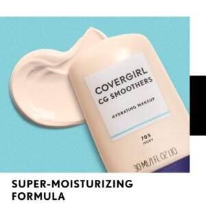 COVERGIRL Smoothers Hydrating Makeup Foundation, Natural Ivory, 1 Fl Oz, 1 Pack ,Hydrating Foundation, Cruelty Free Foundation, Liquid Foundation, Cream Foundation, Moisturizing Foundation - Image 3