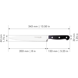 HENCKELS Dynamic Razor-Sharp 8-inch Carving Knife, German Engineered Informed by 100+ Years of Mastery, Black/Stainless Steel - Image 4