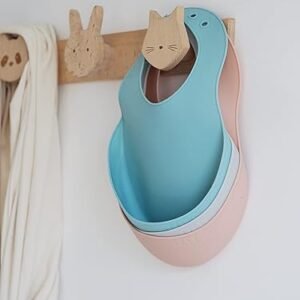 BEABA Silicone Baby Bib, Made with Soft Supple Silicone, Baby Bibs with Baby Food Catcher, Baby Essentials for Baby Feeding - Image 4
