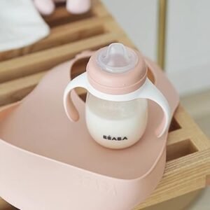 BEABA Silicone Baby Bib, Made with Soft Supple Silicone, Baby Bibs with Baby Food Catcher, Baby Essentials for Baby Feeding - Image 3