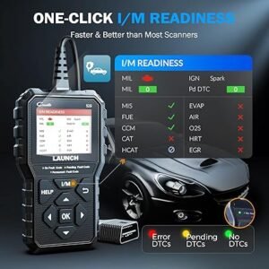 LAUNCH CR529 OBD2 Scanner Diagnostic Tool, Full OBD2 Scanner for Car, Free Lifetime Upd. Check-Egine-Light Code Reader, 5 Years. Backup, Clear Codes, One Click I/M, for DIYers with Cars After 1996 - Image 3