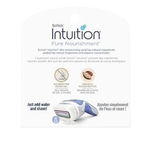 Schick Intuition Pure Nourishment Womens Razor Refills with Coconut Milk and Almond Oil, 3 Count (Pack of 1) - Image 2