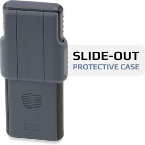 Carson MiniBrite LED Lighted Slide-Out Aspheric Magnifier with Protective Sleeve (PO-55), 5X, Gray - Image 6