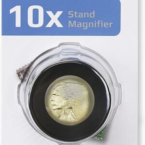 Carson LumiLoupe 10x Power Pre-Focused Stand Magnifier With Dual Lens and Snap-On Reticle (LL-20) - Image 5