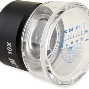 Carson LumiLoupe 10x Power Pre-Focused Stand Magnifier With Dual Lens and Snap-On Reticle (LL-20) - Image 3