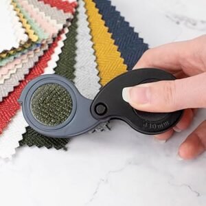 Carson TriView 3X/5.5X/8.5X Folding Loupe Magnifier with Built-in Case (TV-36), Black - Image 5