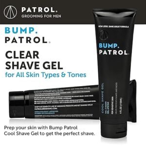 Bump Patrol Cool Shave Gel - Sensitive Clear Shaving Gel with Menthol Prevents Razor Burn, Bumps, Ingrown Hair - 4 Ounces - Image 4