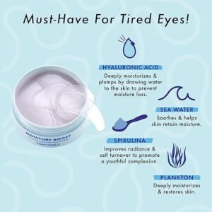 TONYMOLY Hydrogel Eye Patches, Refreshing & Hydrating Eye Patches for Tired Under Eyes, Restores Skin Barrier & Reduces Dark Circles, Plump & Smooth Under Eyes - Image 3