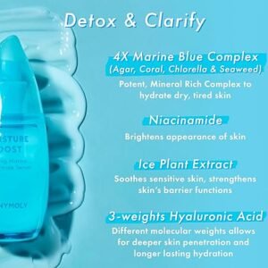 TONYMOLY Moisture Boost Serum, Cooling Marine Concentrate with Chlorella & Seaweed, Hydrating, Mosturizer, 3 oz - Image 3