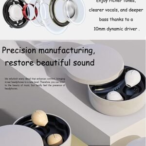 Invisible Earbuds Small Mini Wireless Bluetooth Earpiece Phone Discreet Earbud for Music, Home, Work - Image 2