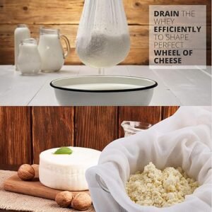 Sufaniq Cheese Cloths, Grade 90 (18 Sq Feet) 100% Pure Cotton Reusable Cheesecloth, Unbleached Ultra Fine Fabric, Cheesecloth for Straining, Premium Butter Muslin Cloth for Straining - 2 Sq Yard - Image 4