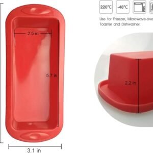SILIVO 4 Pack Mini Loaf Pans - Nonstick Silicone Bread Baking Pans for Small Loaf and Meatloaf - 5.7x2.5x2.2 Inch Visit the SILIVO Store - Image 4