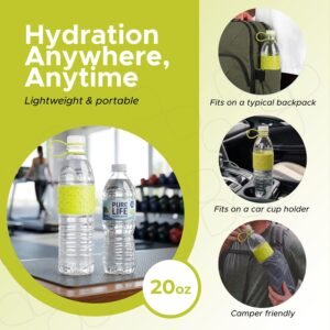 Copco Hydra Reusable Tritan Water Bottle with Spill Resistant Lid and Non-Slip Sleeve, 20-Ounce, Light Green - Image 3